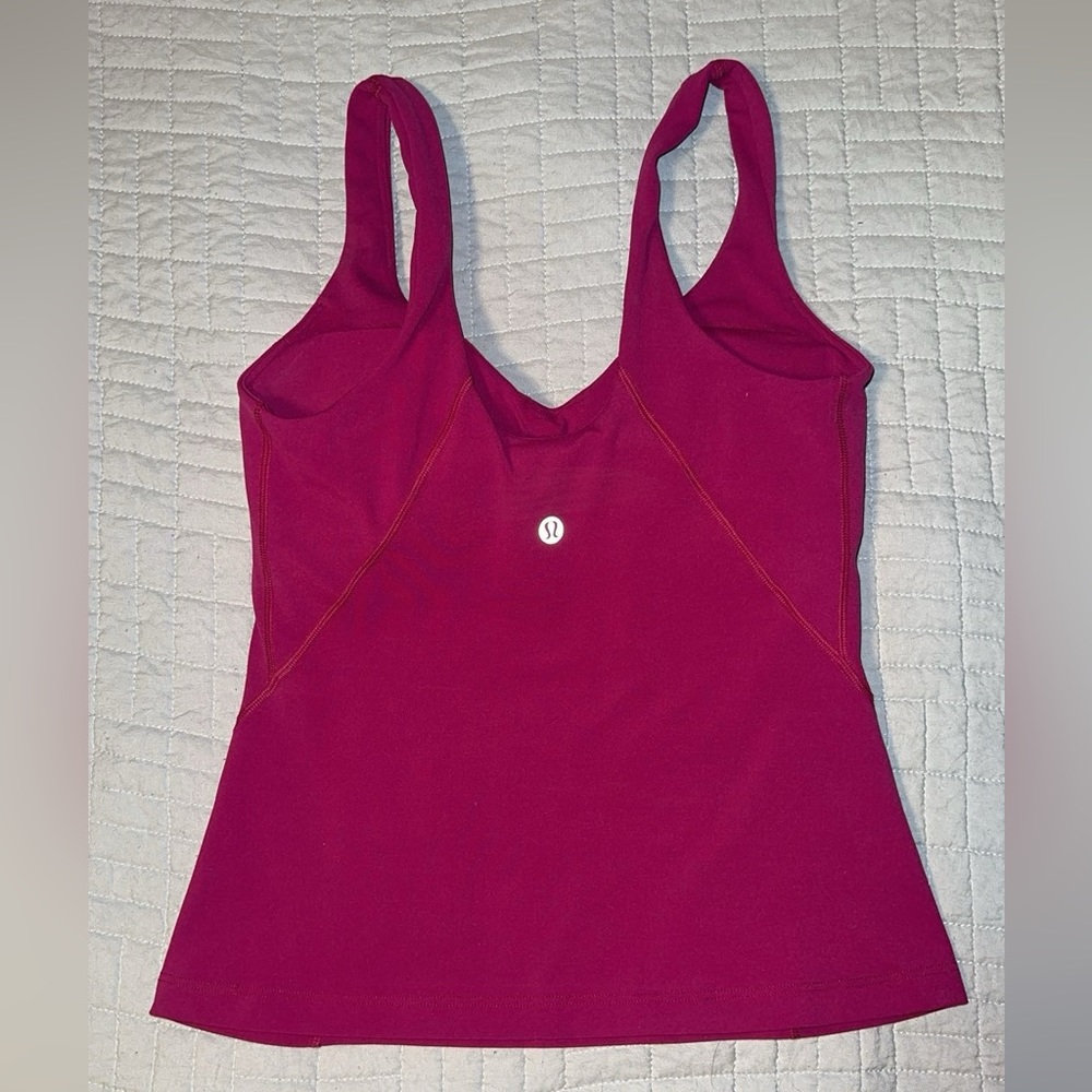 Lululemon Align waist length tank top magenta pink